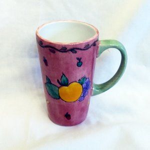 Latte Mug SANGO Sangria -Cranberries-Sue Zipkin-Discontinued-#3075